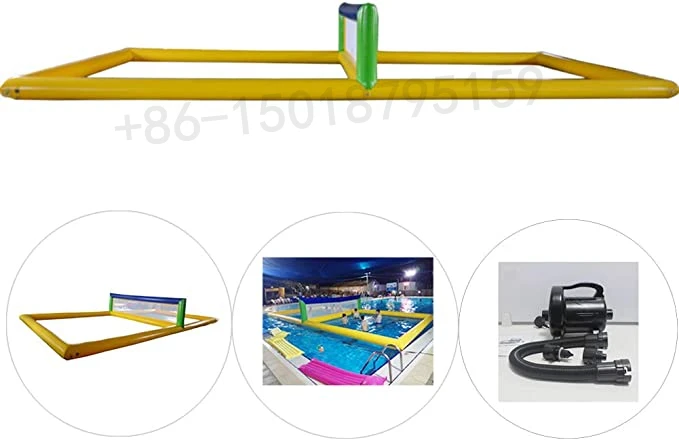 Inflatable Water Volleyball Court for Aqua Game in Sea or Swimming Pool,Air  Pump Included