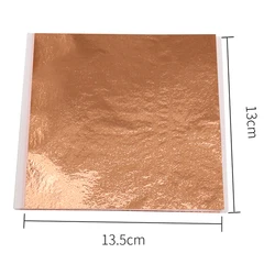 Gold and Silver Leaf Sheets - Premium Foil Paper for Arts, Crafts, and Decor (Rose gold)