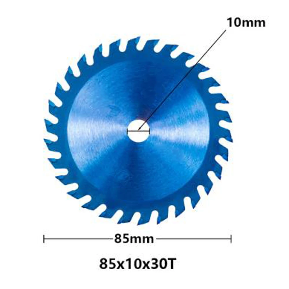 

24/30/36 Teeth Circular Saw Cutter Nano Blue Coating Wood Cutting Disc 10/15mm Electric Hand Saws, Sliding Table Saws.