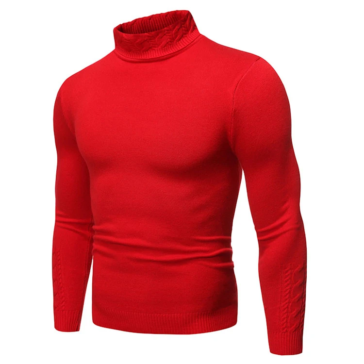 Новинка Herf зима для мужчин Trui мужчин Coltrui Effen цвет случайный Trui мужчин Slim Fit используется Truien 2XL Мужской свитер мужской тонкий