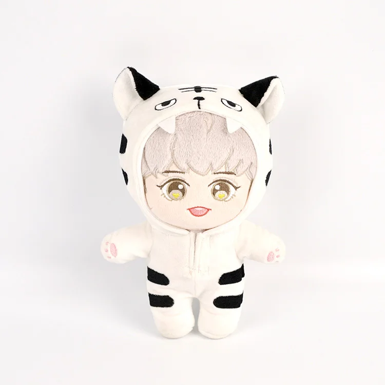 22 см Kpop EXO Baekhyun Chanyeol Xiumin Suho Sehun KAI D. O. Chen плюшевые игрушки куклы Одежда для кукол наряд комбинезон - Цвет: Chanyeol