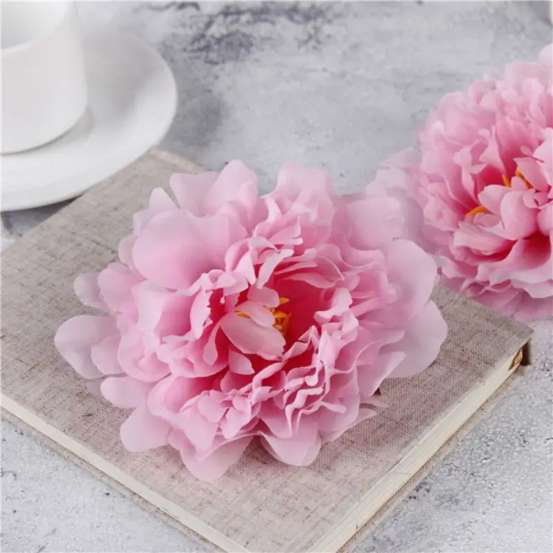 

Artificial Flower Real Silk Home Accessories Head Decoration Party Peony Diy Simulation Wedding Touch Flower Family
