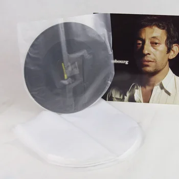 

50PCS/Set LP Inner Sleeves Anti Static Round Bottom 12" Vinyl Record Protective Sleeves Thickened for Your LP Collection