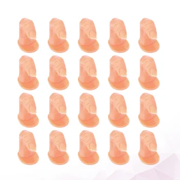 

20pcs Manicures Training Tool Manicure Practice Finger Mold Practice Fake Finger Manicures Training Finger Mold for Girl Women L