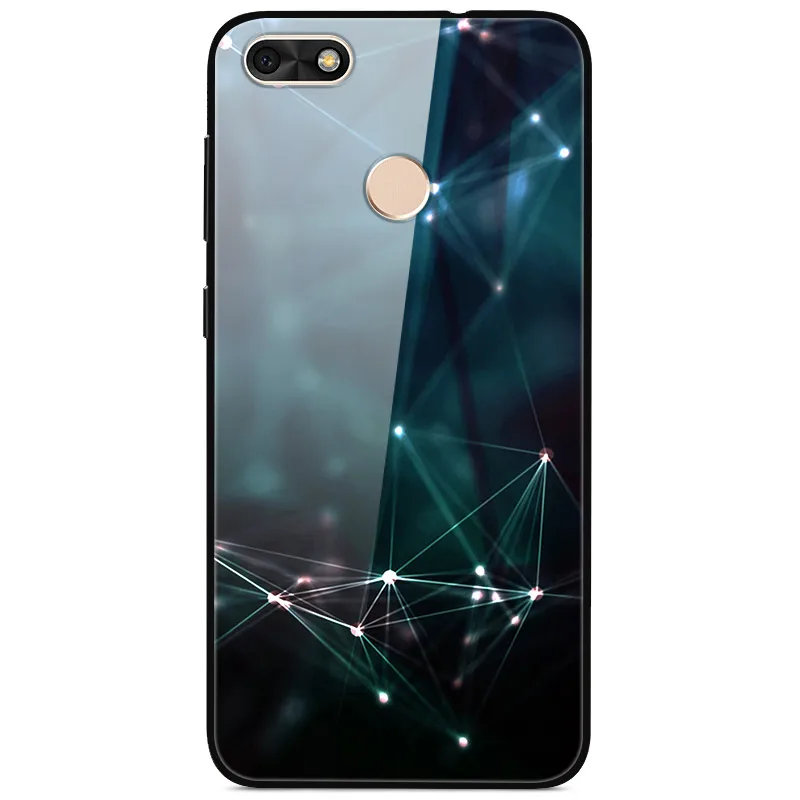 Для Huawei P9 Lite Mini чехол из закаленного стекла, планета космос, чехол из стекла для Huawei NOVA Lite, чехол Y6 Pro