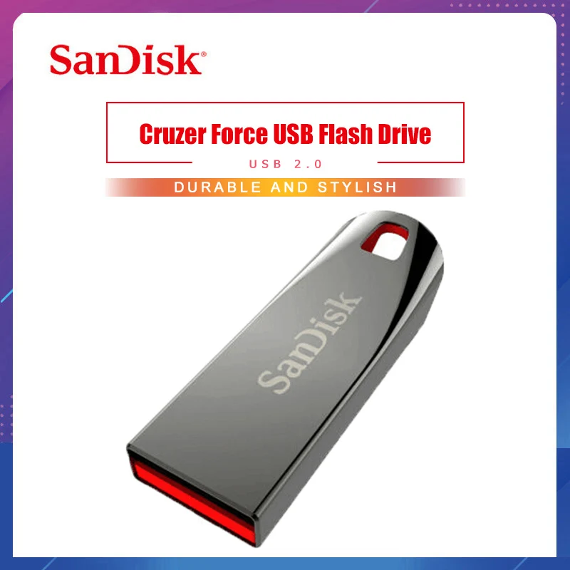 Двойной Флеш-накопитель SanDisk CZ71 металлический USB флеш-накопитель 64 ГБ 32