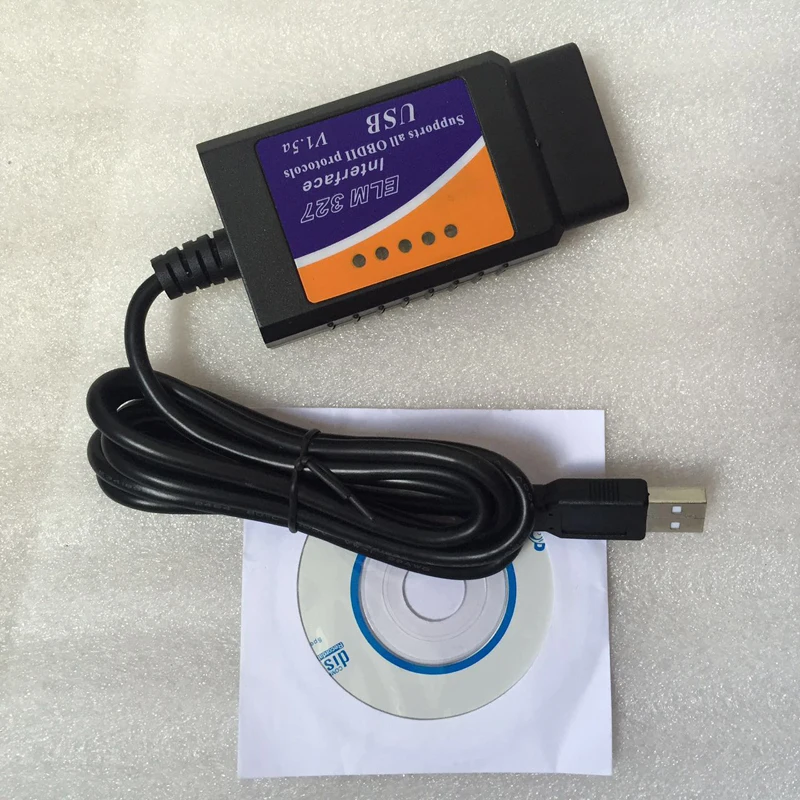 Автомобильный usb сканер elm 327 v1.5 obd2 elm327 интерфейсный кабель USB OBDII Диагностика 2