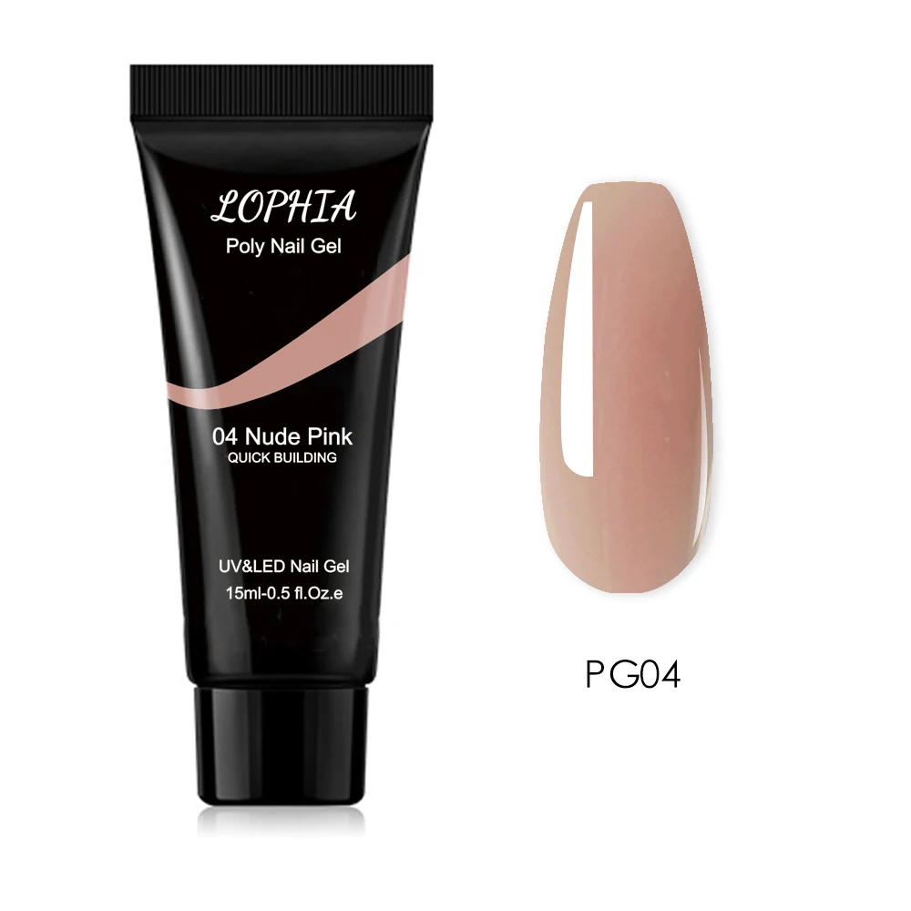 LOPHIA Poly Nail Gel 15ml Builder Extension Gel Semi Permanent Hybrid Varnishes Gel Polish All For Manicure Nail Art Design LOPHIA Poly Nail Gel 15ml Builder Extension Gel Semi Permanent Hybrid Varnishes Gel Polish All For Manicure Nail Art Design