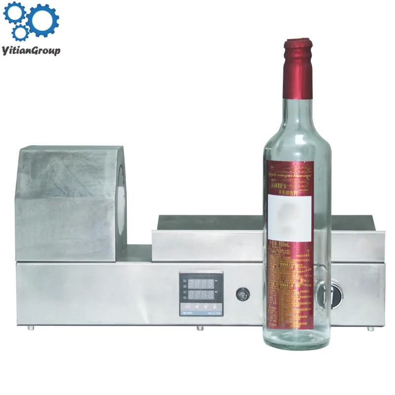 

PVC tube shrinking machine bottle lid sleeve shrinking machine wine bottle cap capping shrinking tool equipment PVC PP POF film