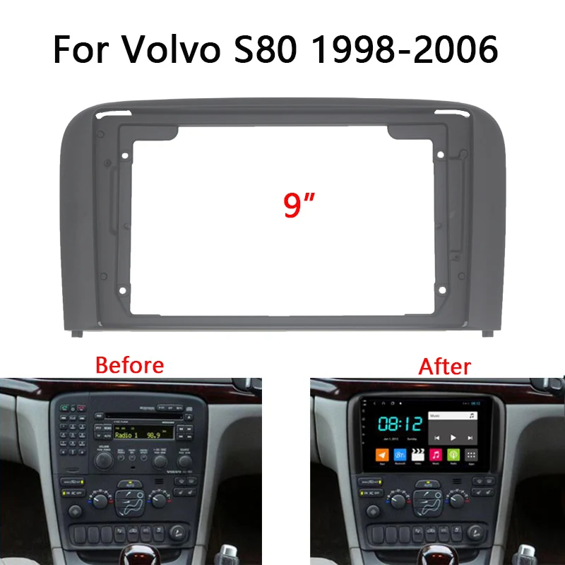 

Автомобильный радиоприемник 9 ", 2 Din, Android, для Volvo S80 1998-2006