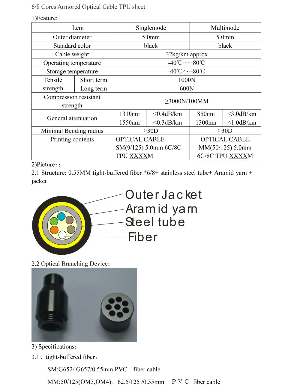 SM, 8C, G657A1, LSZH бронированный черный кабель, 5,0 мм, 2 шт PDLC/UPC(8 ядер) волоконный патч-корд, 200 м+ 4C SM 50M100M PDLC бронированный волоконный джемпер