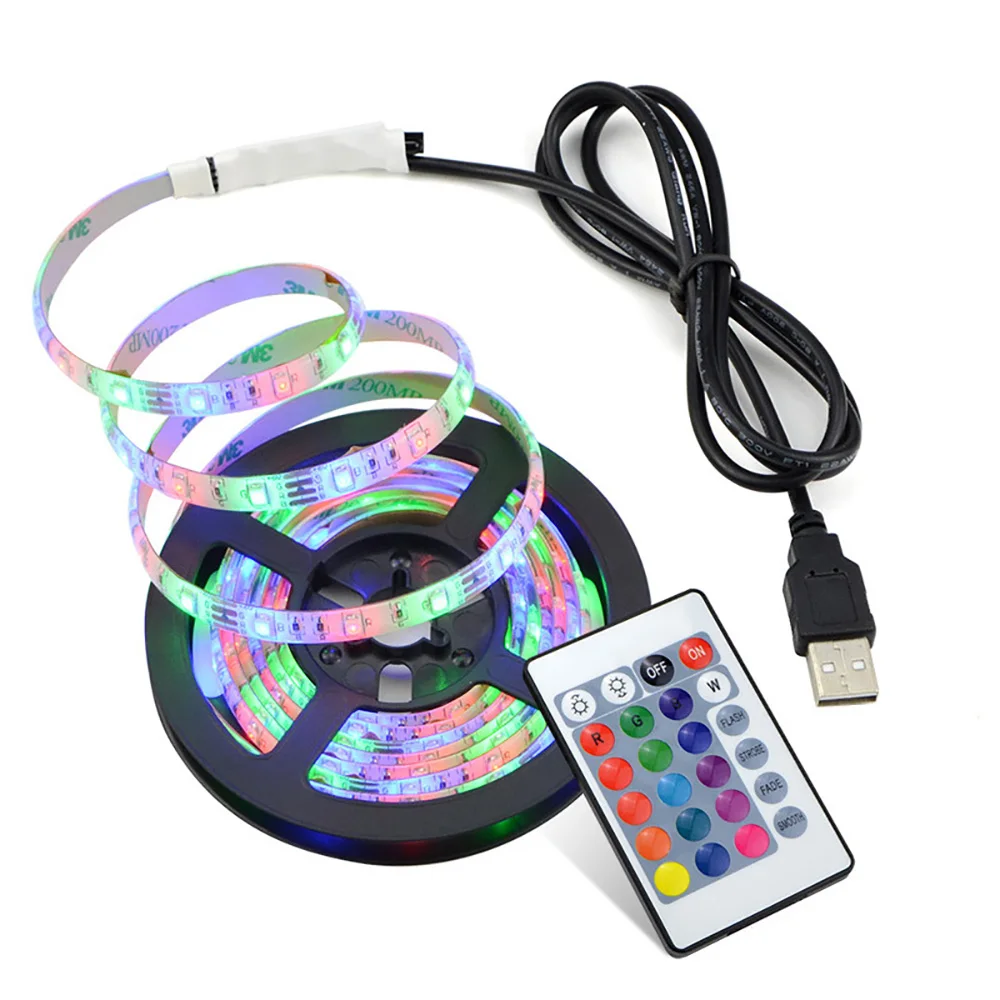 Гибкая светодиодная лента 5 м USB 2835 В | Лампы и освещение