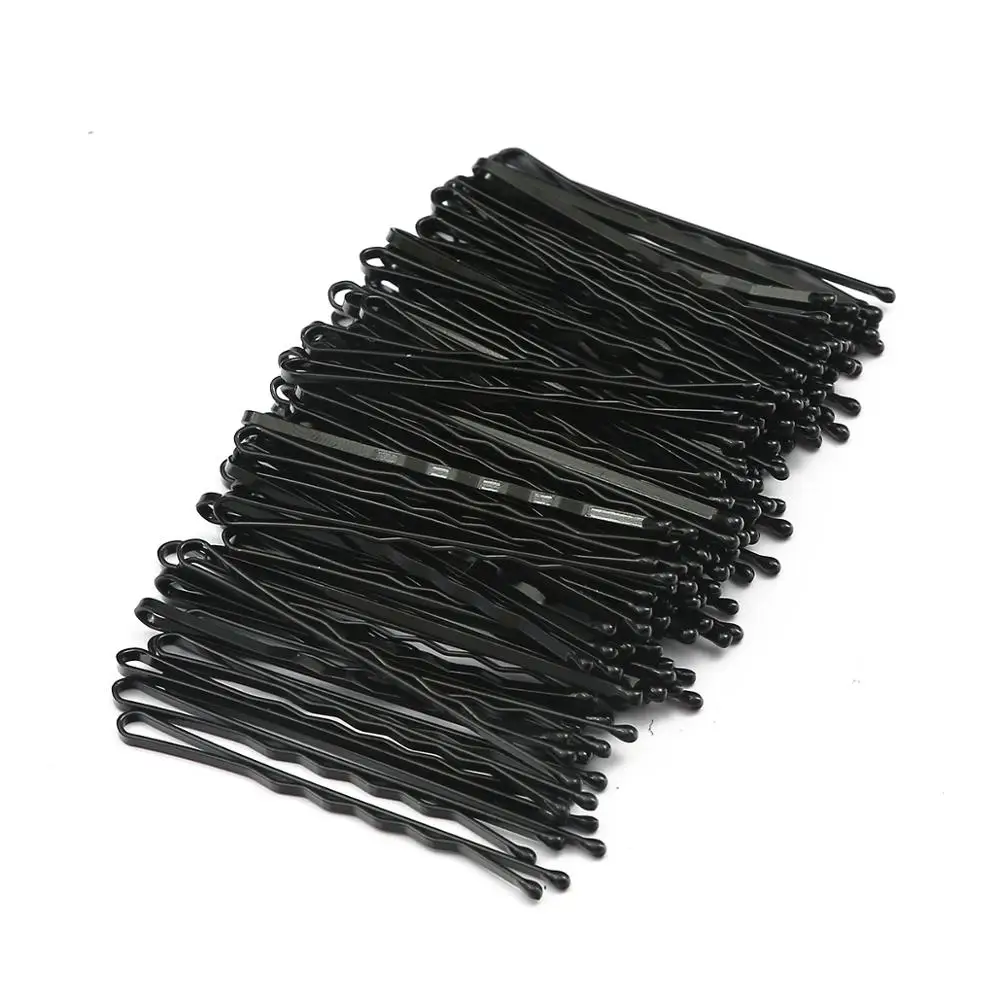 Bobby Pins 10-20Pcs 5-6cm Invisible Black Wavy Grips Hairstyle Hairpins Women Salon Barrette Straight Hair Clips Styling Tool hair clips hair accessories