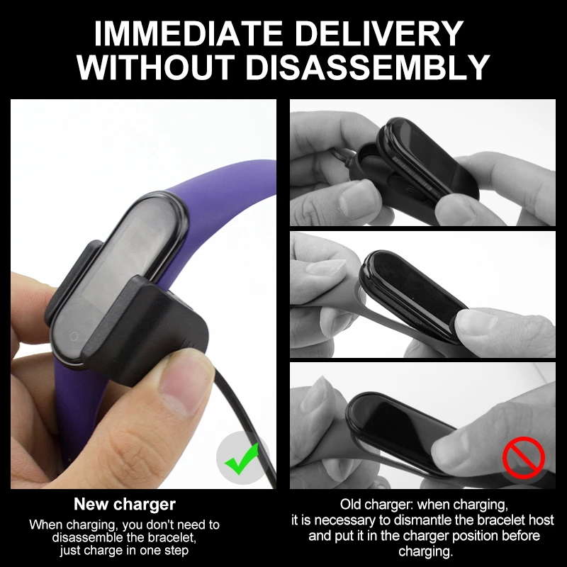 Зарядное устройство iONCT USB для Xiaomi Mi Band 4 Сменный Адаптер зарядного устройства