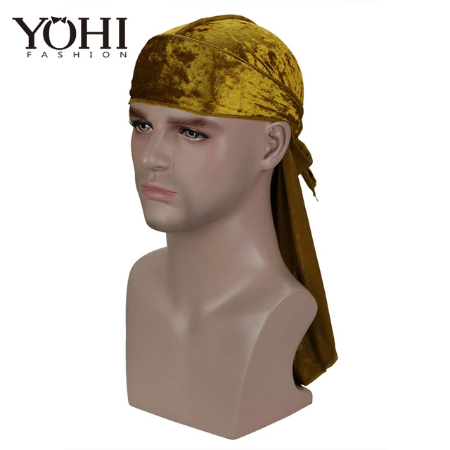 1pc Men's Velvet Durag Pirate Hat