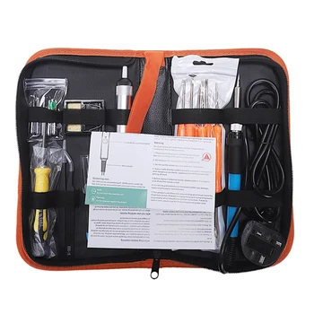 

Uk Plug,220V 60W Adjustable Temperature Electric Iron Kit Portable Welding Repair Tool