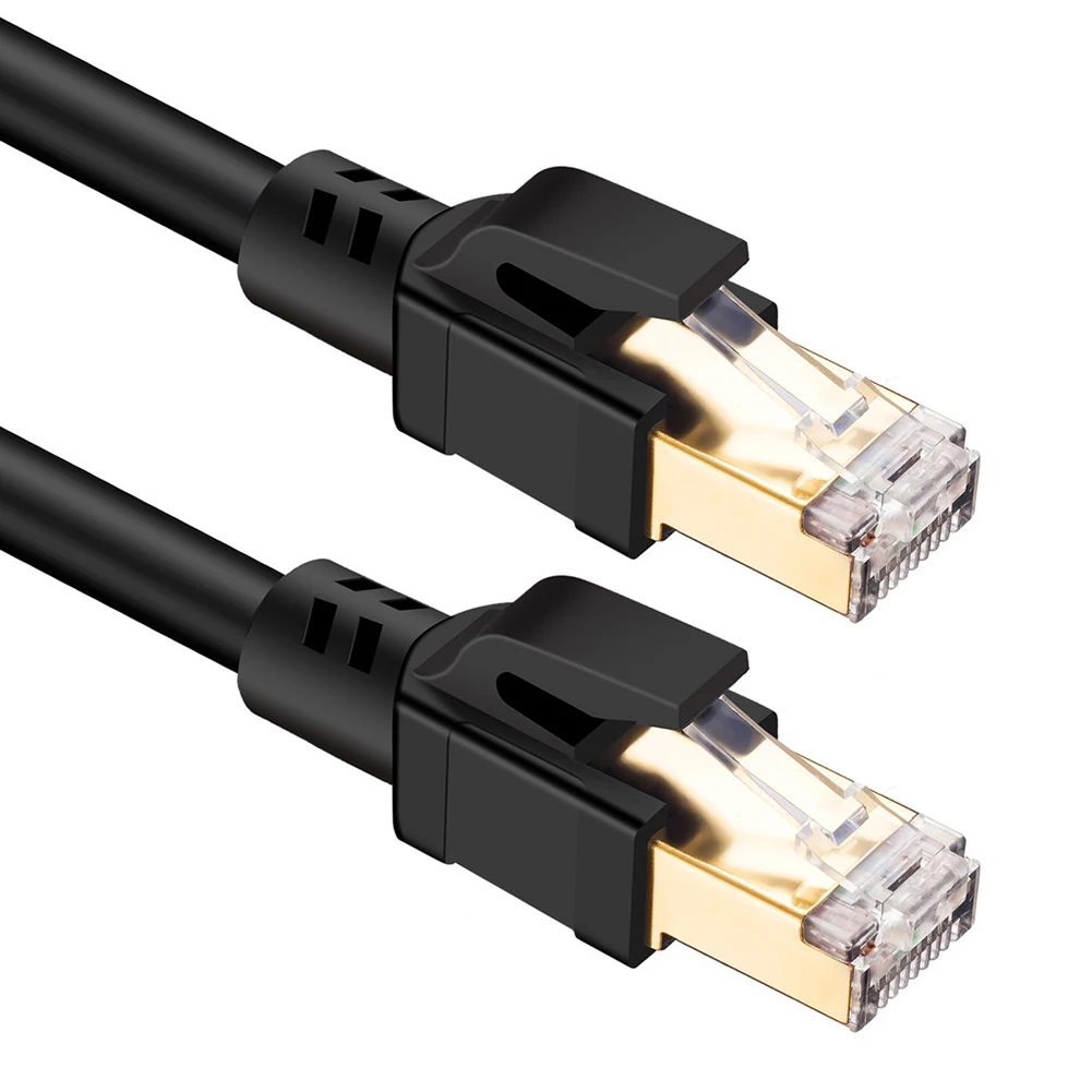 Ethernet кабель Cat8 RJ45 2 ГГц Интернет Соединительный шнур модем маршрутизатор для ПК