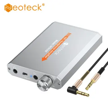 Neoteck 휴대용 하이파이 이어폰 헤드폰 앰프, 오디오 스테레오 전원 헤드폰 앰프, Aux 인 포트, 전화 DVD용