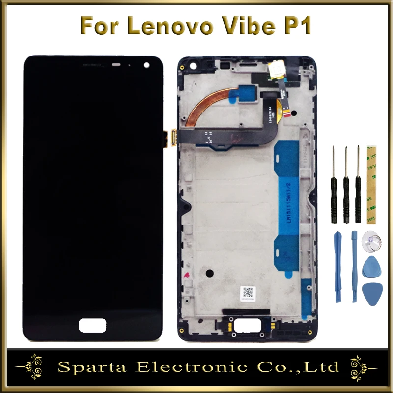 

Sparta For Lenovo Vibe P1 P1c72 P1a42 P1c58 LCD Display With Touch Screen Replacement Assembly For Lenovo Vibe P1