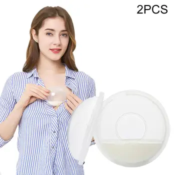 

2Pcs High Quality Breastfeeding Pads Reusable Breathable Anti-overflow Milk Saver Baby Feeding Nursing Cups