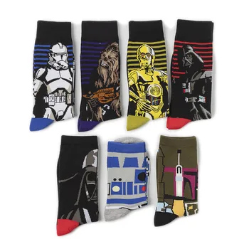 

Movie Star Wars Cosplay Socks fashion The Flash funny Cartoon men's sock Comfortable novelty Xiao organization cosplay