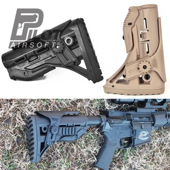 

Pilot Airsoft Tactical FAB GL-Shock Stock Nylon Adjustable Extended Stock for Paintball Accessories AEG Wargame GUN M4/M16/AR15