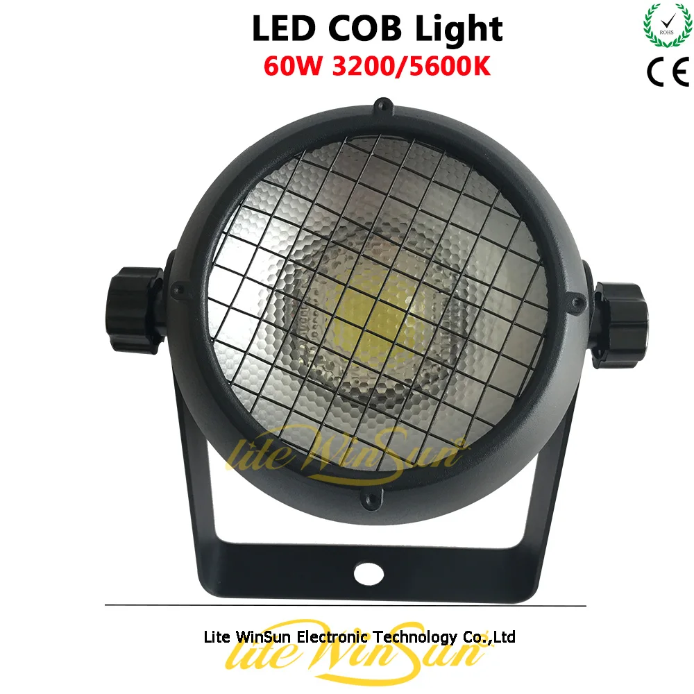 

4pcs 60W LED COB Par Lighting Mini Surface Light 3200K 60degree Len Mini COB Blinder Audience Light