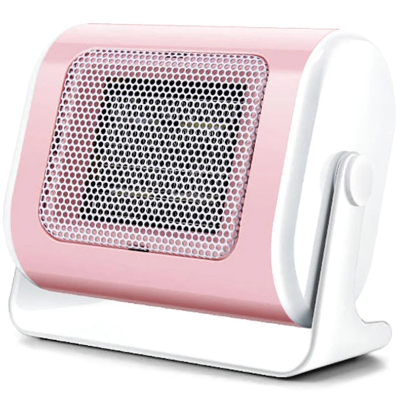 500W 220V Portable Electric Mini Fan Space Heater Winter Warm Home office Desk US Plug