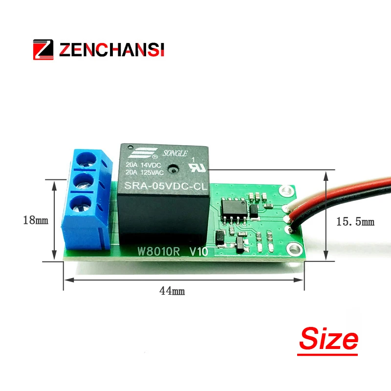 DC5-12V PWM 전원 컨트롤러 원격 제어 릴레이 모델 원격 스위치, 비행기 모델 램프 PWM 스위치, LED 디스플레이 포함