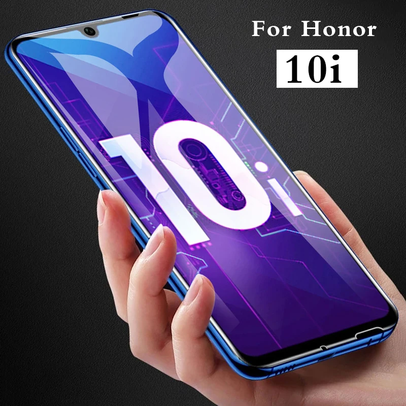Полное клей Защитное стекло для huawei honor 10i 10 i Защитная пленка экрана на honer onor i10 |