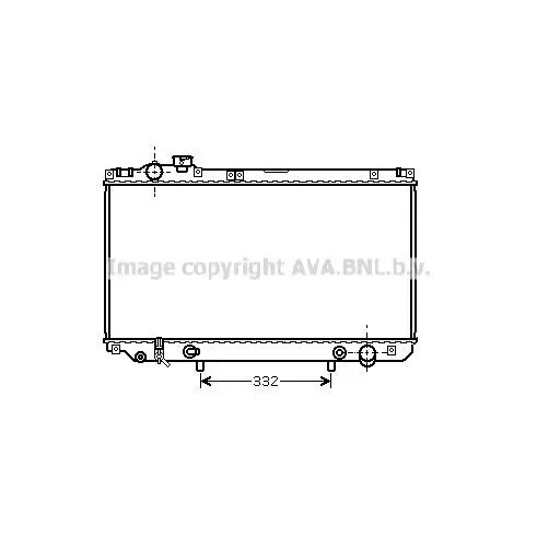 Радиатор системы охлаждения Lexus GS 300 93-97 AVA QUALITY COOLI