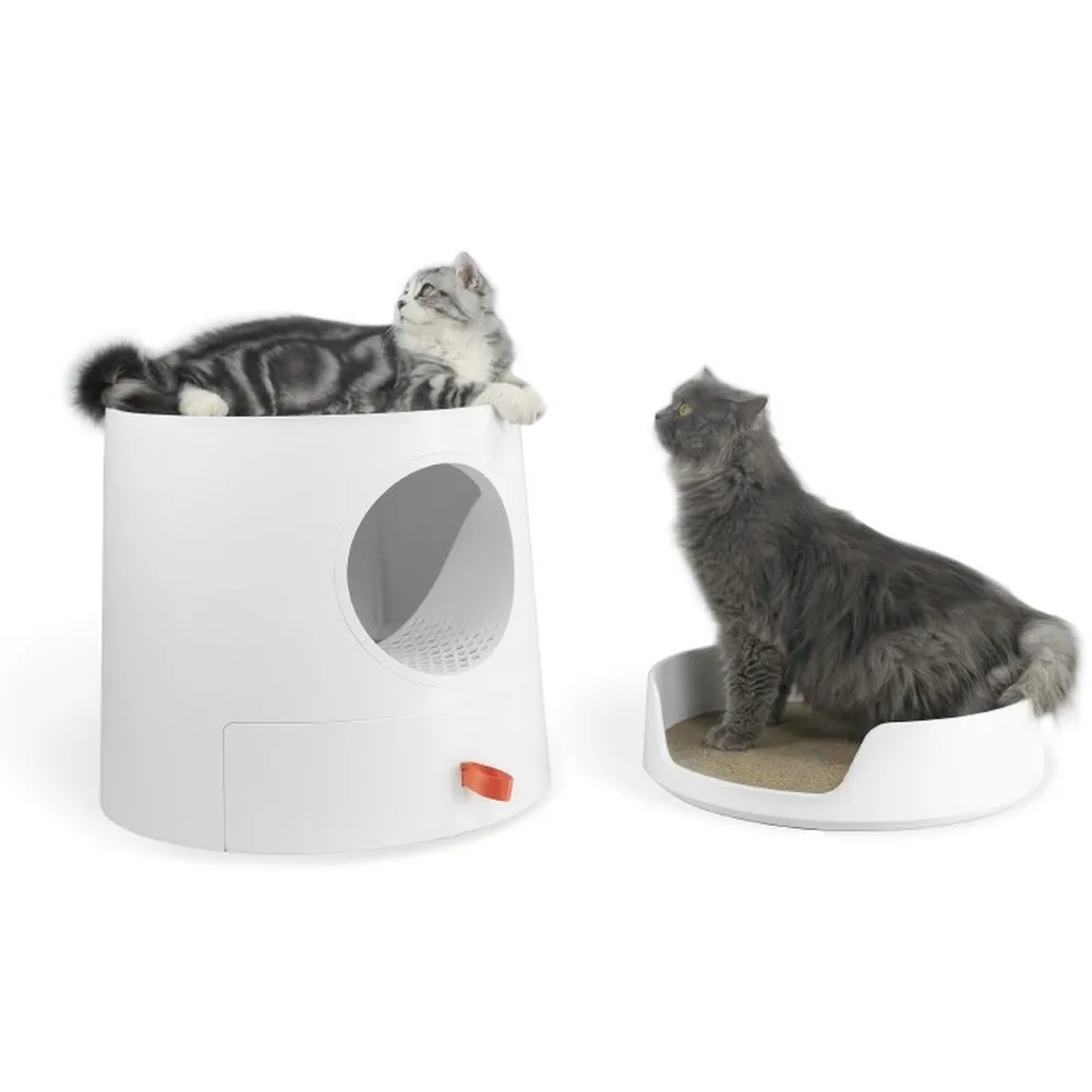 Cat Litter Box Pet Toilet Bedpan Anti Splash Odor-Proof Kitten Dog Clean Toilette Home Cats Sand Box with Scoop Scratcher Board Cat Litter Box Pet Toilet Bedpan Anti Splash Odor-Proof Kitten Dog Clean Toilette Home Cats Sand Box with Scoop Scratcher Board