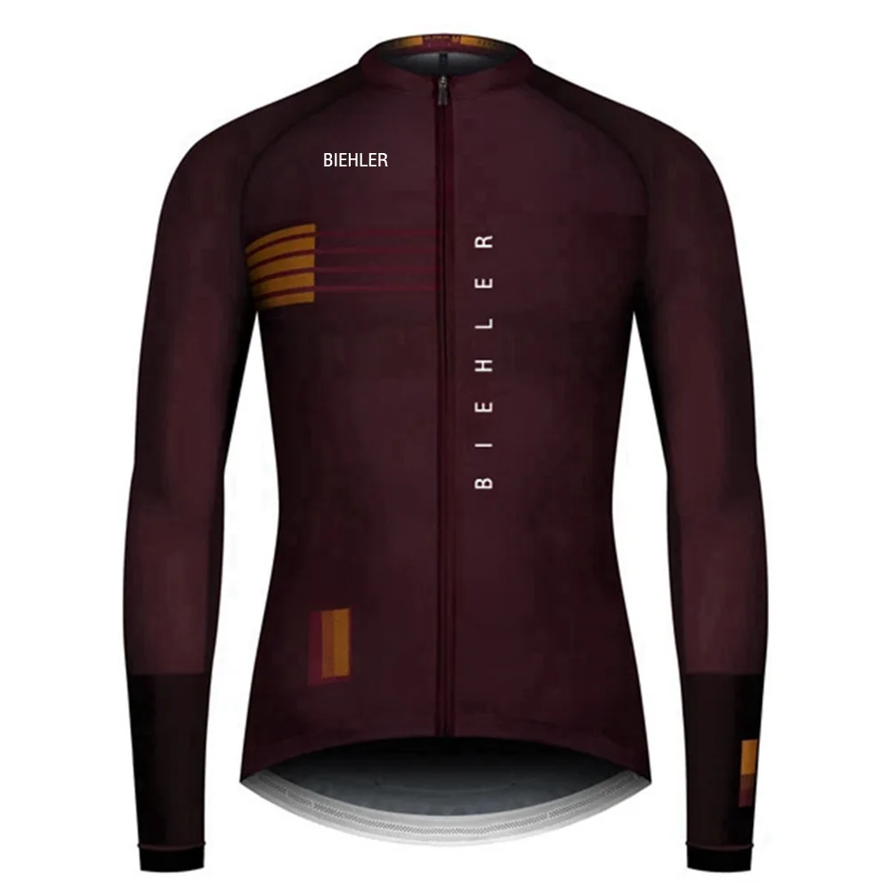 BIEHLER Long Sleeve Cycling Jersey MTB Bike Cycling Clothing Wear Summer Bicycle Clothes Ropa De Ciclismo For Man