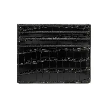 

Slim Rfid Blocking Card Holder Alligator Pattern Front Pocket Credit ID Wallet