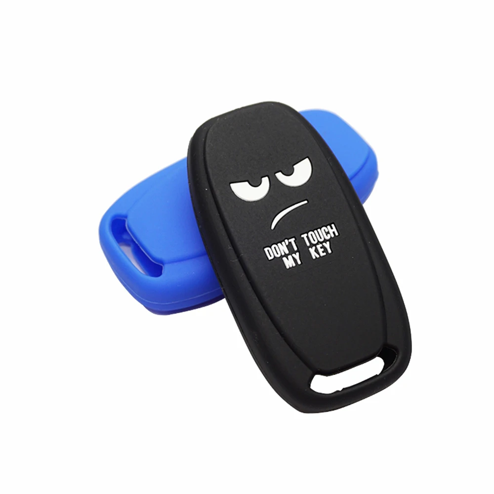 Cocolockey силиконовый чехол для автомобиля с надписью Don't Touch My Key держатель Audi A3 A4 A5