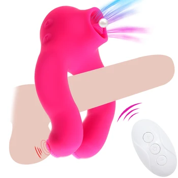 Vibrating Penis Sleeve Ring Dildo Sucking Sex Toys for Men Cockring Adult Sex Toys for Couple Clitoris Stimulate Erotic Sex Shop 1