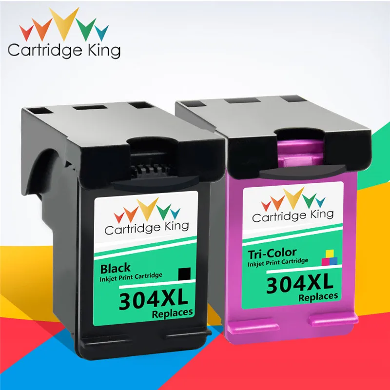 

Cartridge King 304XL Ink Cartridge for Hp304 Hp 304 XL Replacement for hp Deskjet Envy 2620 2630 2632 5032 3730 5010 Printer