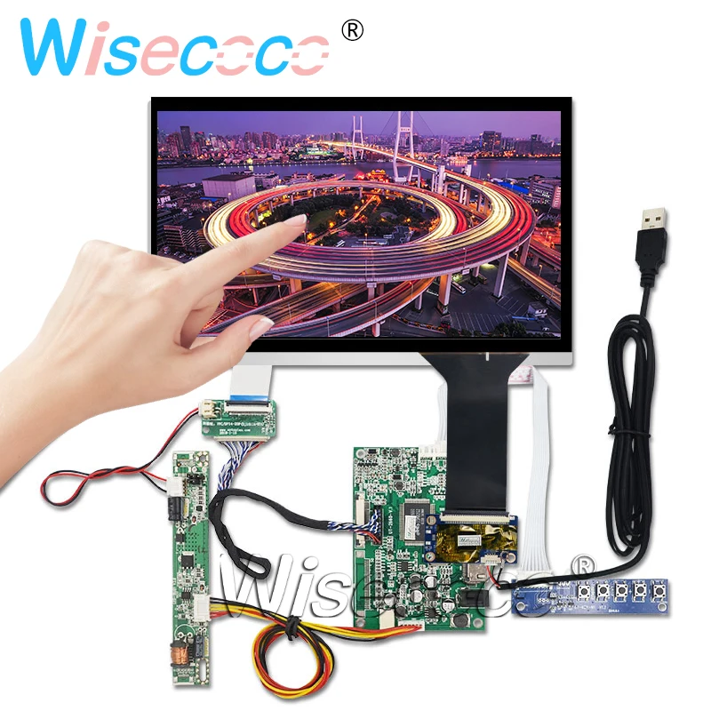 10 1 дюймовый 1280*720 ЖК экран дисплей capactive touch panel VGA Driver Control Board 40 PINS DJ101IA 07A|ЖК-экраны и