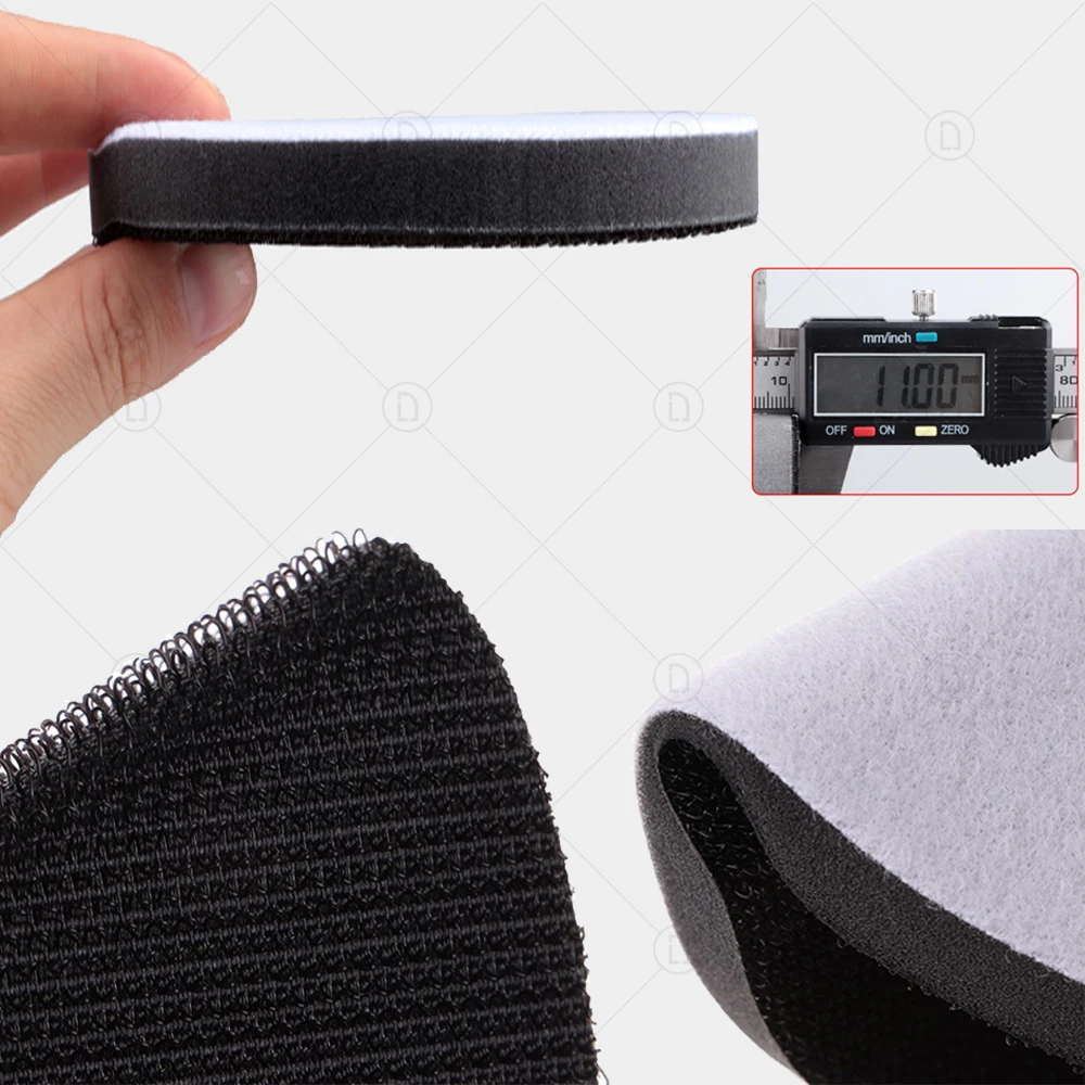 2 3 4 5 6 Inch 8 Holes Hook And Loop Soft Sponge Cushion Interface Buffer Backing Pad Protection Sanding Disc For Abrasive Tool 6