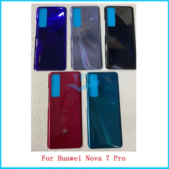 

10PCS Back Cover Battery Case Rear Housing Cover For Huawei Nova 7 Pro Battery Back Cover Door Rear Cover