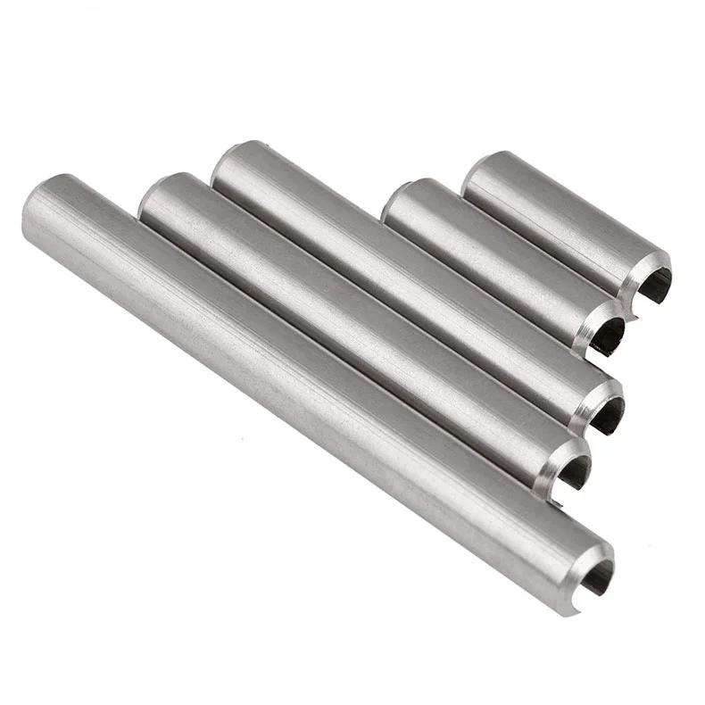 

20pcs M1.5M2M2.5*6x8x10-30MM Stainless Steel 304 Elastic Cylindrical Pin Locating Pin Open Pin Spring Pin