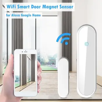 

WiFi Smart Door Magnet Sensor Detectors Support intelligent hardware linkage, APP alarm, alarm alarm, WiFi networking