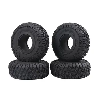 

4PCS 118MM 1.9in Rubber Rocks Tyres Tires for 1:10 RC Rock Crawler Axial SCX10 90047 D90 D110 TF2 TRX-4 E65D