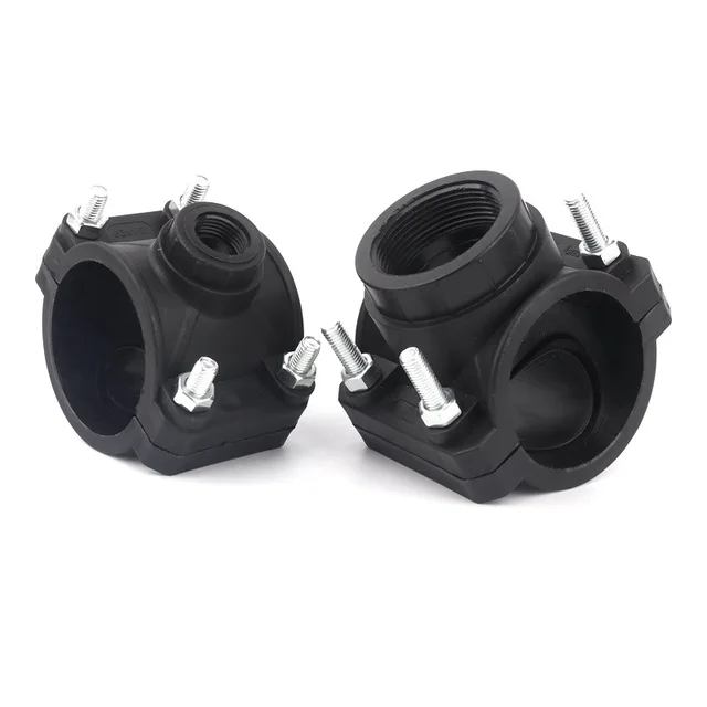 1Pc 1/2 "~ 1" Rush Javítás Hough Szakasz Csatlakozók 20 ~ 32 Mm Pvc Pe Csővíz -Osztók Csökkentése A Tee Nyeregcsepp -Szalagcsatlakozók Csökkentésével