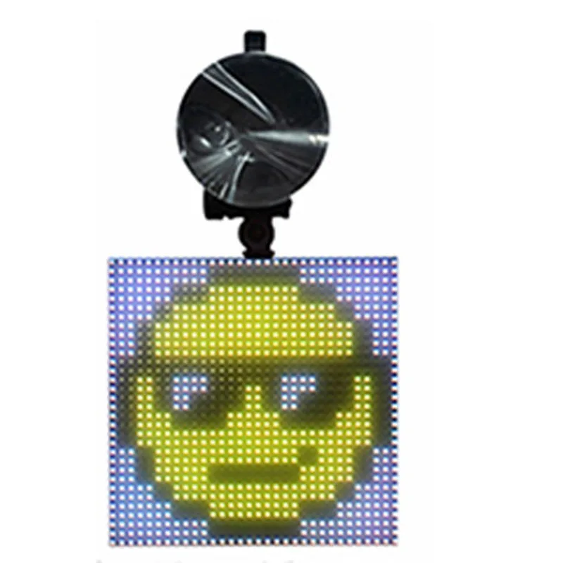 

Full Color Wireless Bluetooth App Control Car Led Display Emoji Smiley Face Led Car Sign Led Shop Sign Vehicle Led Display