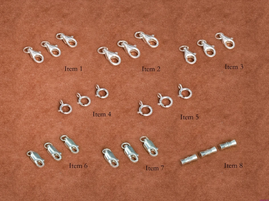 

2/4/10Pcs Lobster Clasps Hooks Connectors Plated Fashion Lobster Clasp Hooks Bracelet Necklace Jewelry Findings Kit