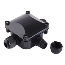 10 шт. стиль 3-сторонний выход распределительная коробка IP 68 Водонепроницаемый разъемы для наружного освещения внешней распределительной коробки кабелей и проводов