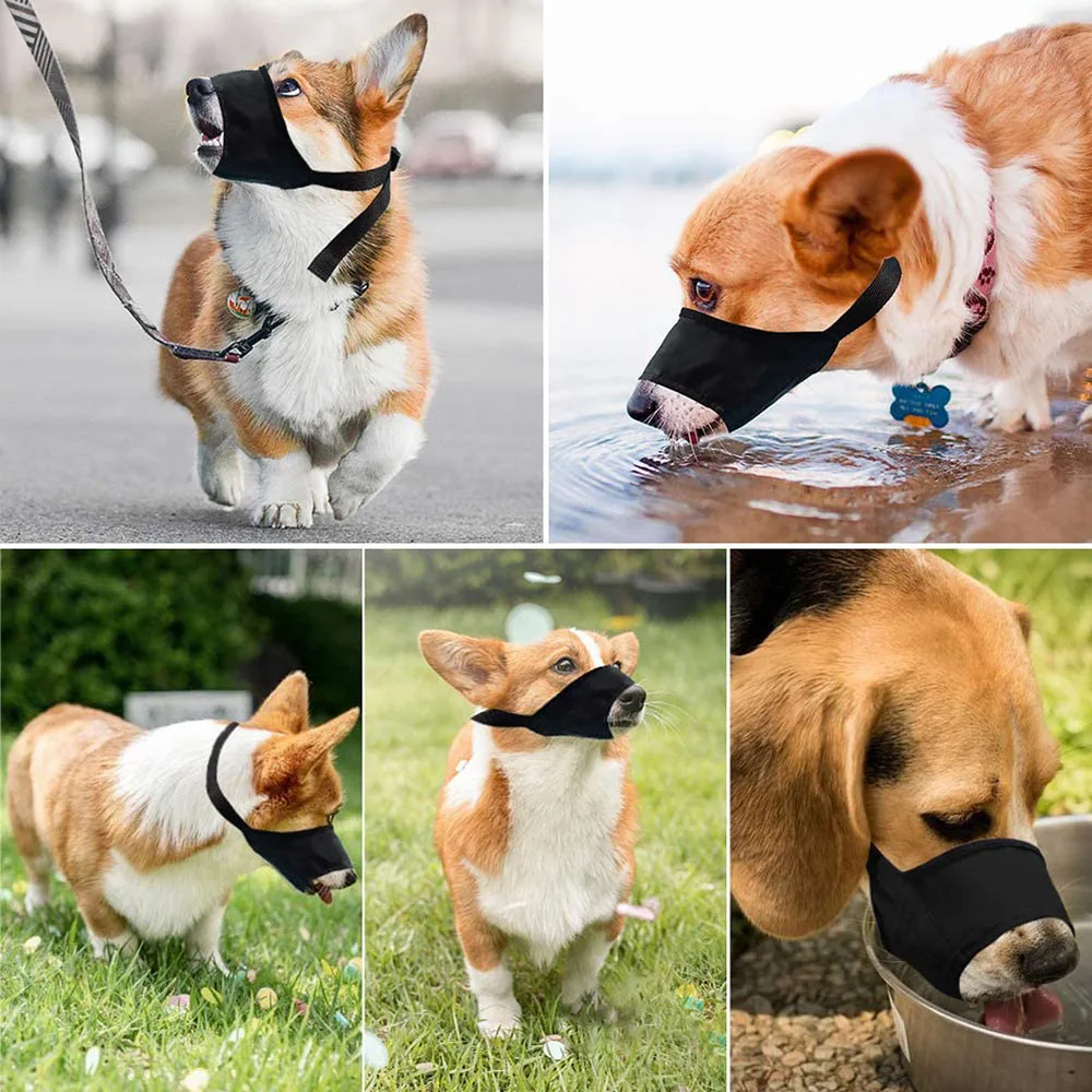 Adjustable Breathable Dog Mouth Muzzle Anti-Bite Pet - PeticaDeals