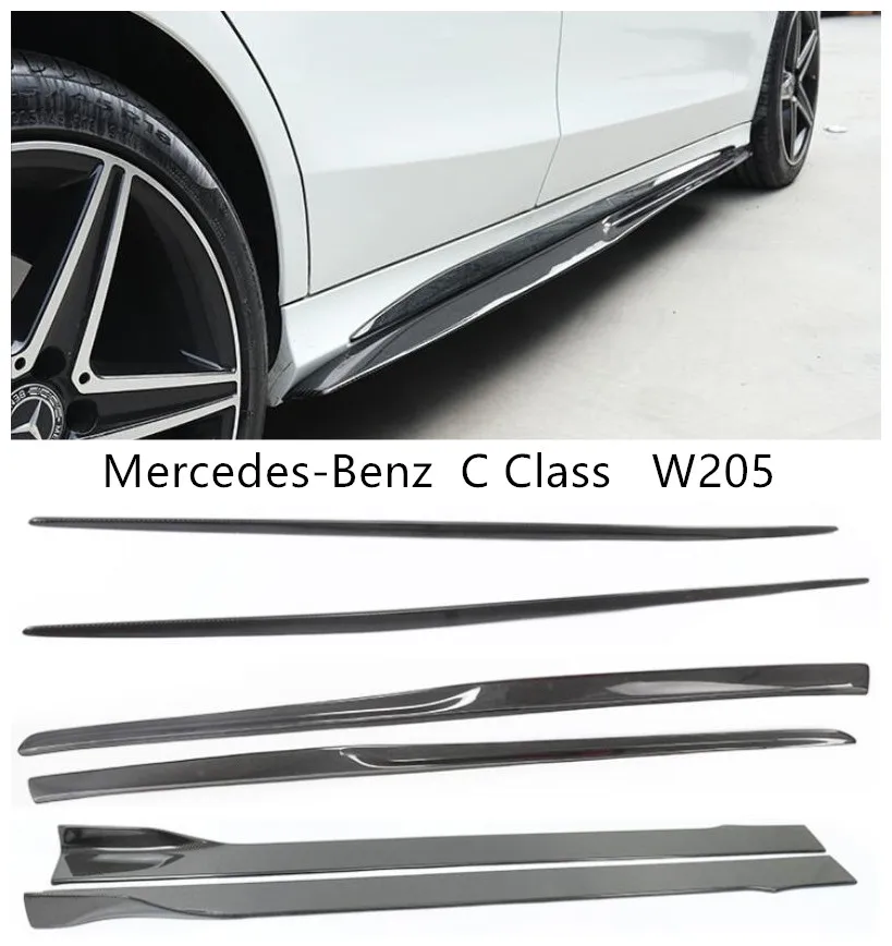 Боковой спойлер из углеродного волокна для Mercedes-Benz C Class W205 C180 C200 C260 C300- автомодификация спойлеры