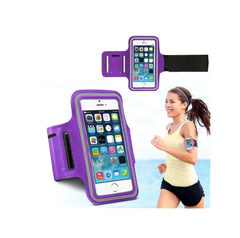 6," нейлоновый спортивный чехол для бега для samsung Galaxy Note 10 Pro 9 8 S10 Plus S9 S8 A10 A20 A30 A40 A50 A70 чехол с ремешком на руку - Цвет: Фиолетовый